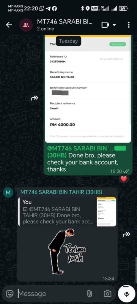 Testimonial screenshot 6