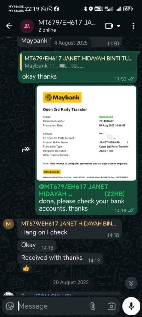 Testimonial screenshot 5