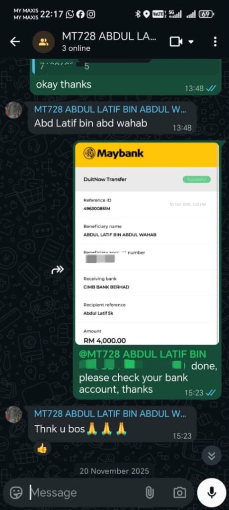 Testimonial screenshot 4